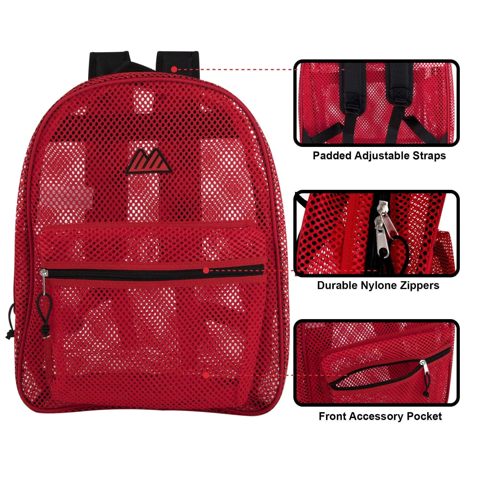 Bulk Wholesale Mesh Backpack 17 Inch