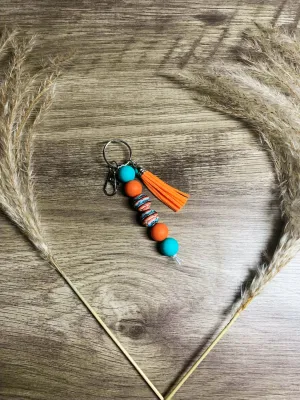 Bull Head Serape Keychain