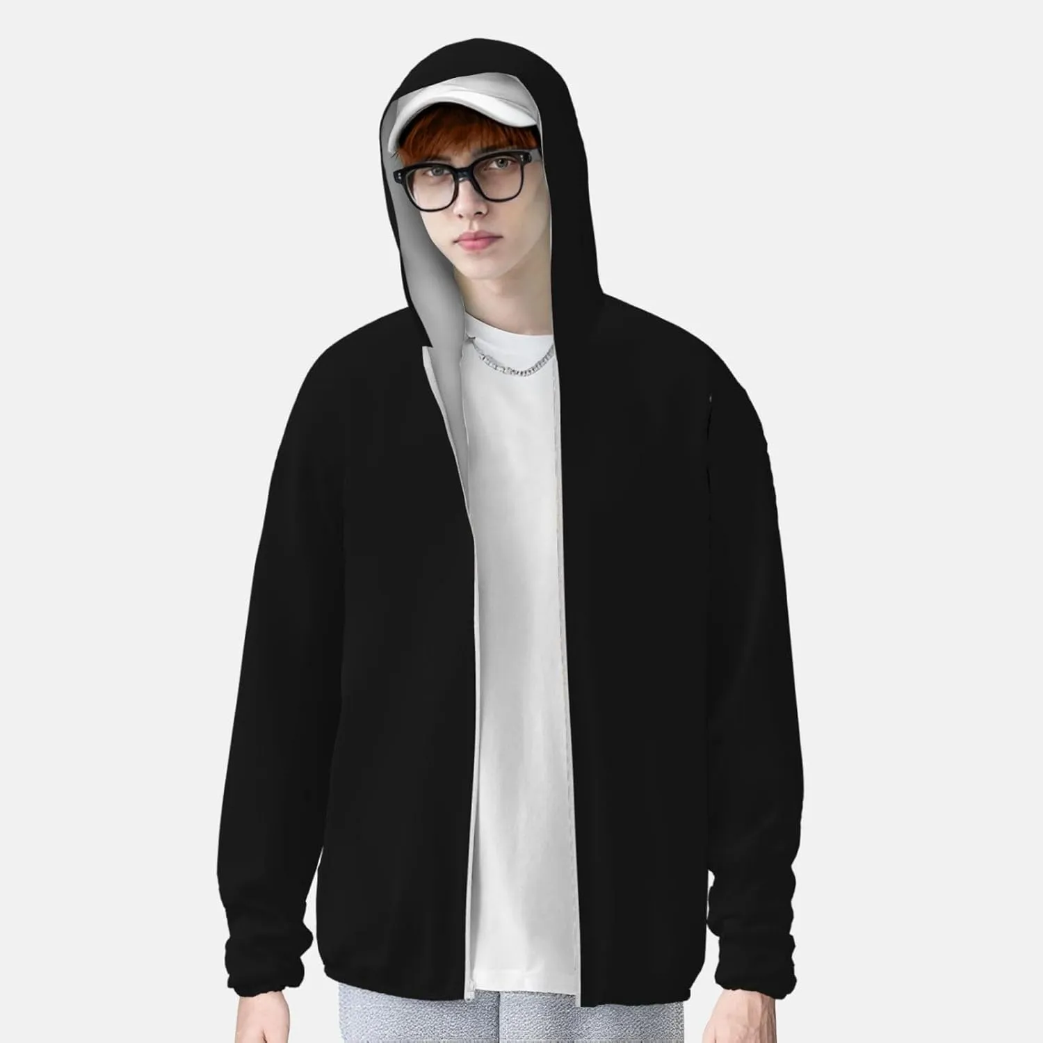 Burger King Sun Protection Hoodie Mens Womans Full Zip UPF 50  Hoodie Jacket Long Sleeve Fishing Shirt