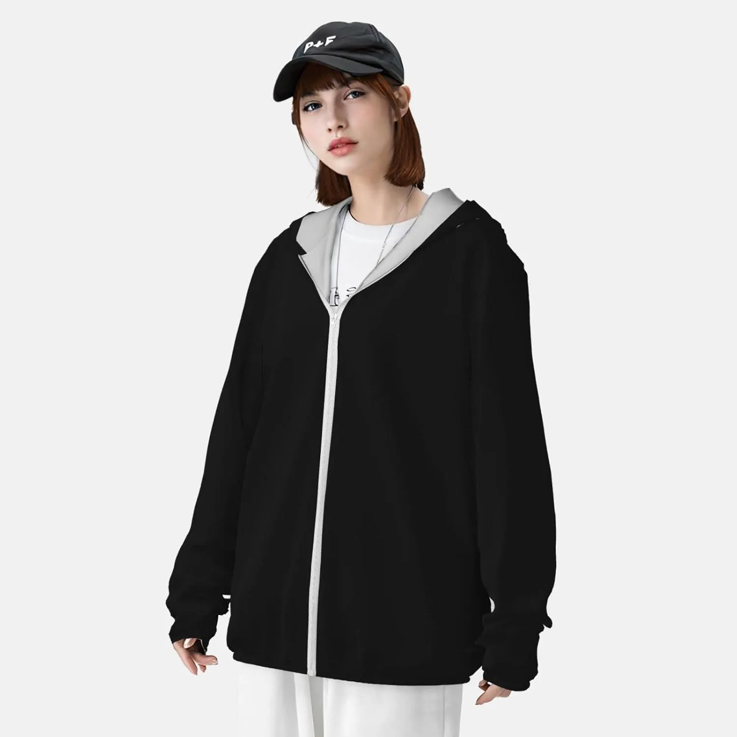 Burger King Sun Protection Hoodie Mens Womans Full Zip UPF 50  Hoodie Jacket Long Sleeve Fishing Shirt