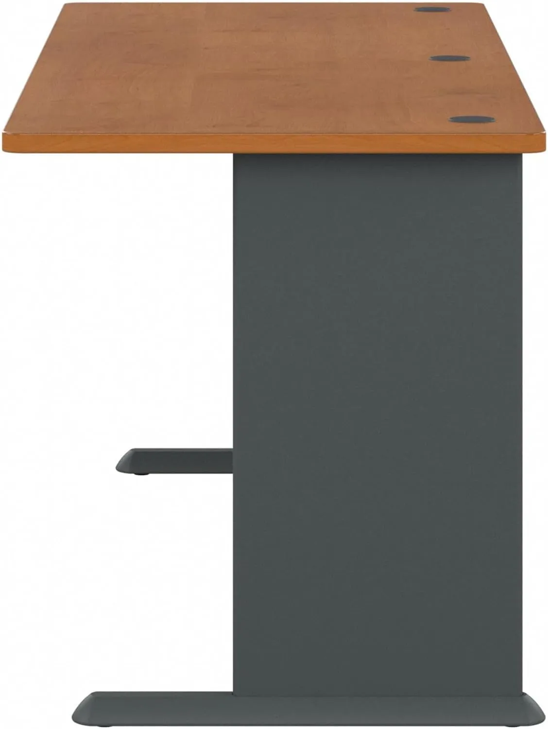 Bush Business Furniture Series A Desk, Large Workstation for Home or Professional Workspace, Desktop Solution for Office Use, 72W, Natural Cherry