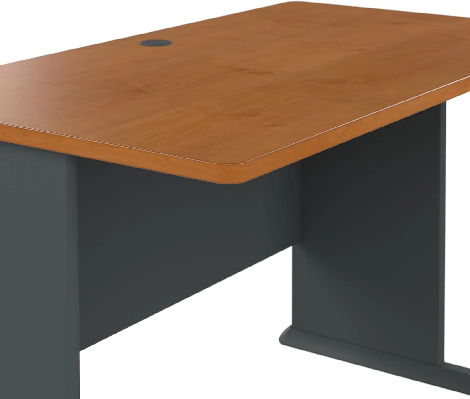 Bush Business Furniture Series A Desk, Large Workstation for Home or Professional Workspace, Desktop Solution for Office Use, 72W, Natural Cherry