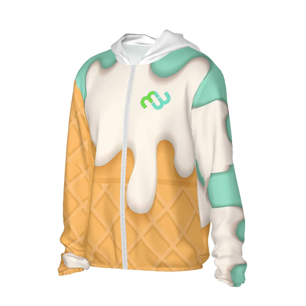 Bushae cream Money Protective Sun mint HC_F1 cone Hoodie Classic Cost-effective Lightweight ice Zipper