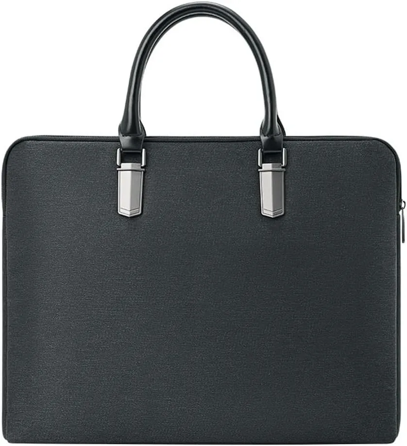 Business Briefcase Conference Information Bag for Men's Business Large Capacity Waterproof Information Bag