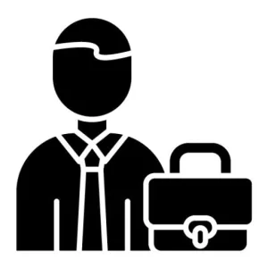 Business Man Glyph Icon