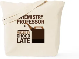 CafePress Chemistry Professor (Funny) Gift Tote Bag Reusable Natural Beige Canvas Shopping Bag