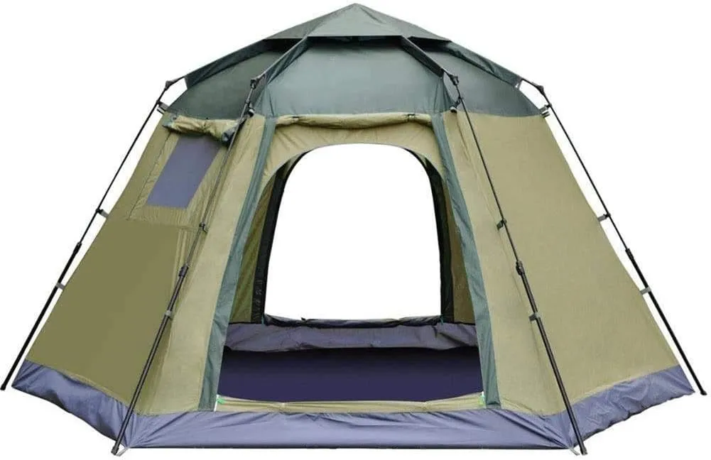 Camping-Tents Portable Waterproof Tents Ventilated Mesh Windows Carry Bag for Camping Backpacking Hiking Outdoor Music Festivals Blue