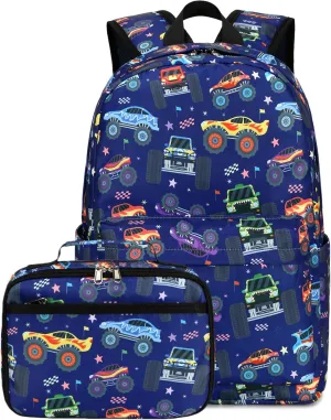 CAMTOP Backpack for Kids, Boys Girls Preschool Backpacks with Lunch Box Toddler Kindergarten School Bookbag Set