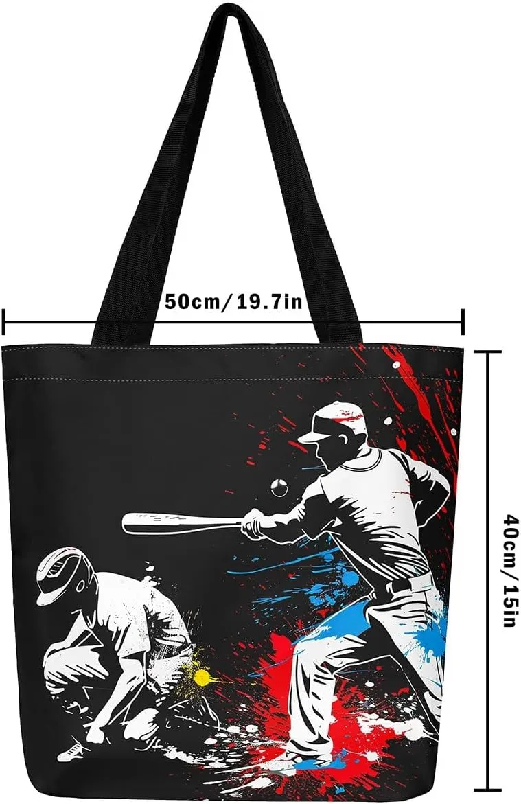 Cartoon Vehicle Canvas Tote Bag,Racing Car Foldable Beach Bag Kids Extreme Sports Reusable Grocery Shoulder Bag