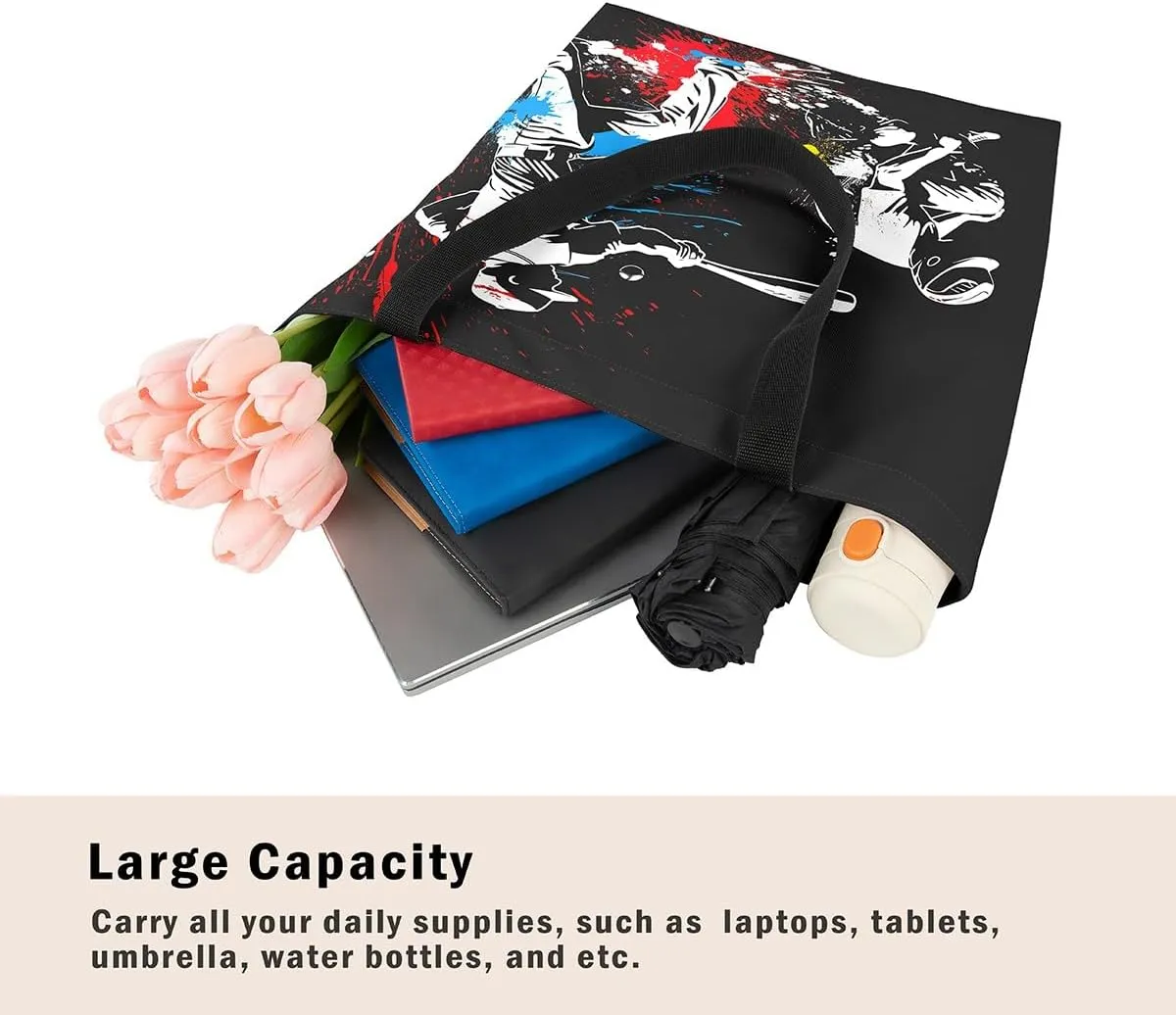 Cartoon Vehicle Canvas Tote Bag,Racing Car Foldable Beach Bag Kids Extreme Sports Reusable Grocery Shoulder Bag