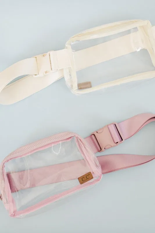 CC CLEAR STADIUM FANNY BELT BAG