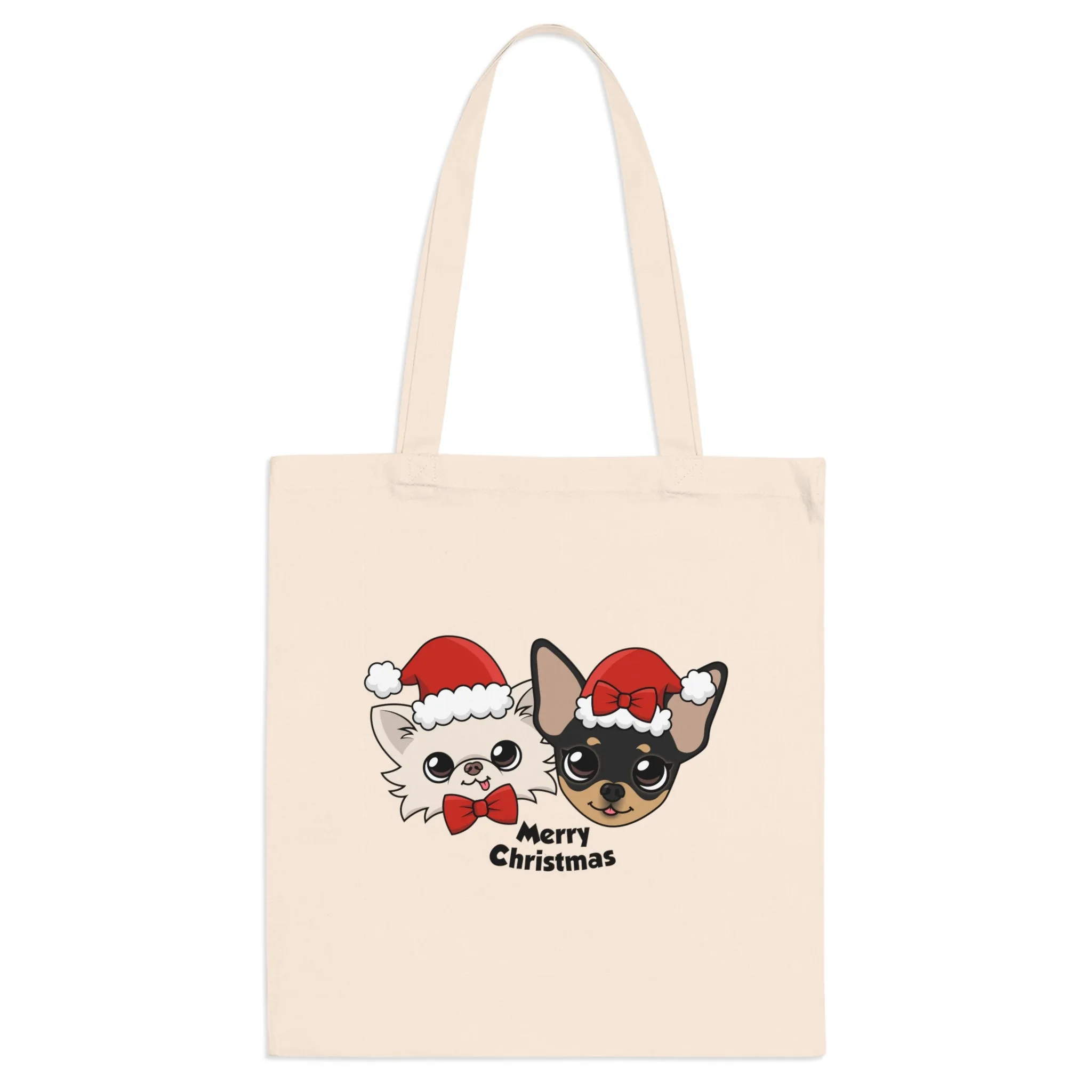 Cedric & Maya's Merry Christmas Cotton Tote
