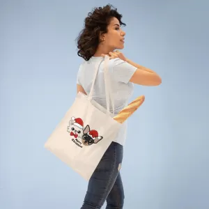 Cedric & Maya's Merry Christmas Cotton Tote