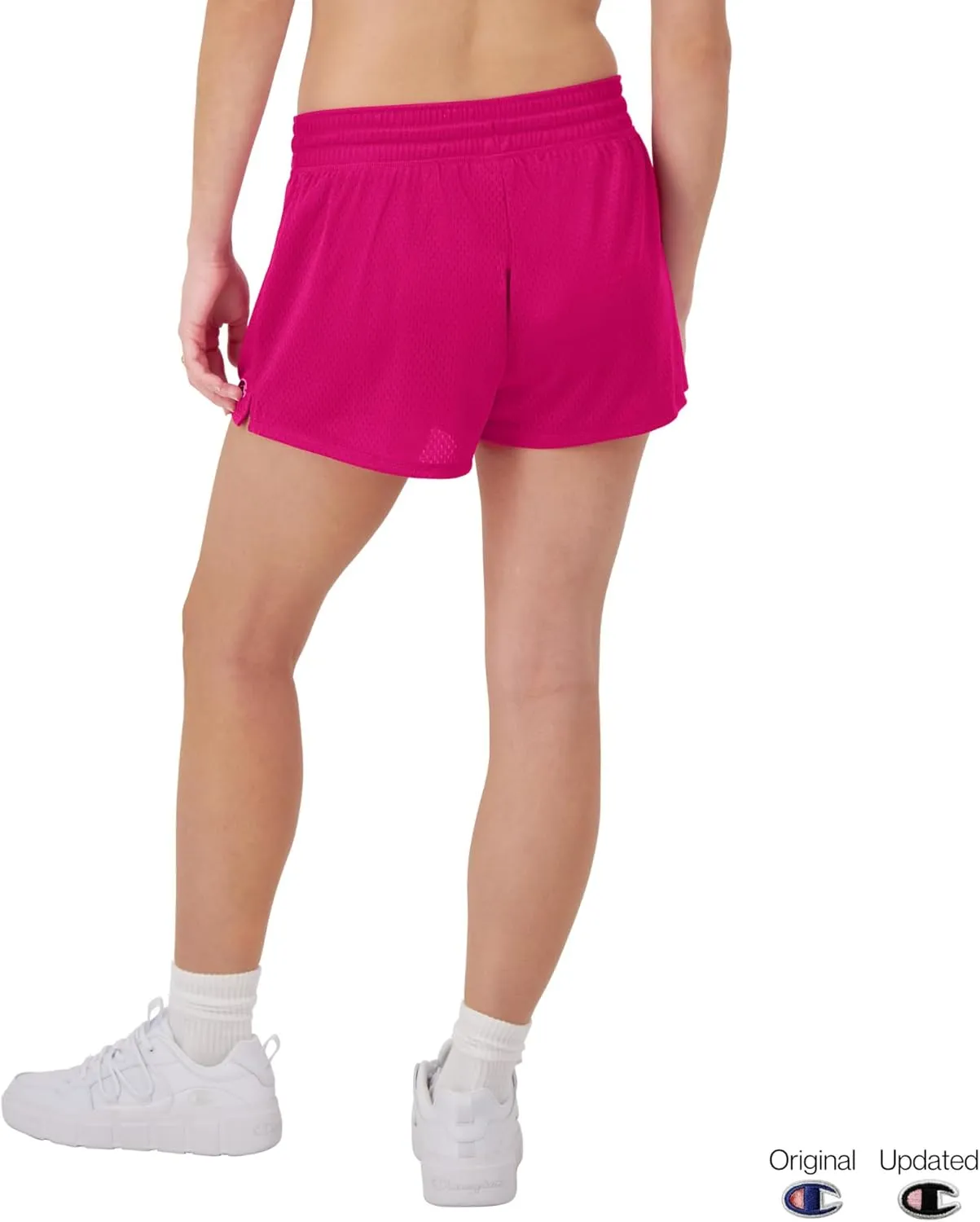 Champion Women'S Mesh Shorts, Lightweight Gym Shorts, Mid-Rise Workout Shorts For Women, 2.5