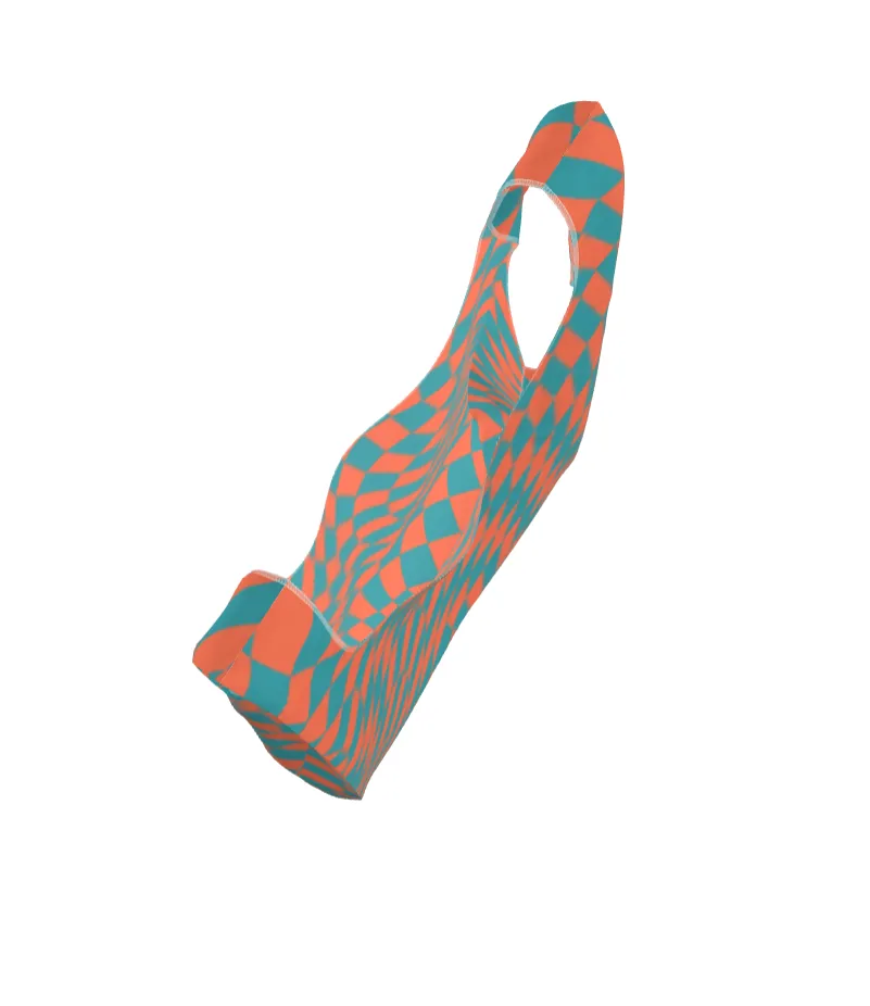 Checkered Parachute All Over Print Shopper Bag