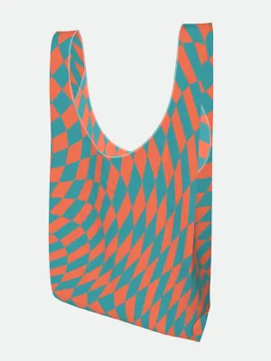 Checkered Parachute All Over Print Shopper Bag