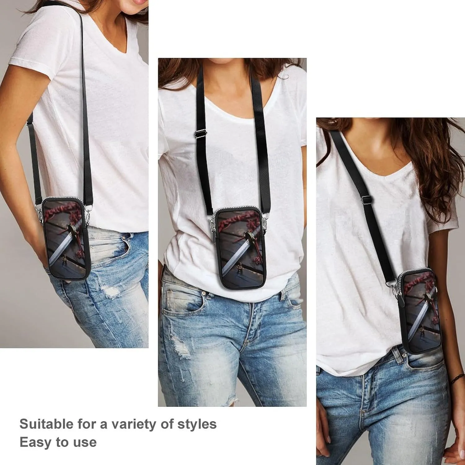 Chocolate Chip Small Crossbody Bag for Women,Lightweight Mini Shoulder Bag Wallet Cell Phone Purse For Running,Travel,Commuting