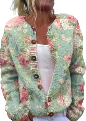 Christmas Sweater Cardigan for Women 2024 Going Out Spring Vacation Ugly Sweaters Long Sleev