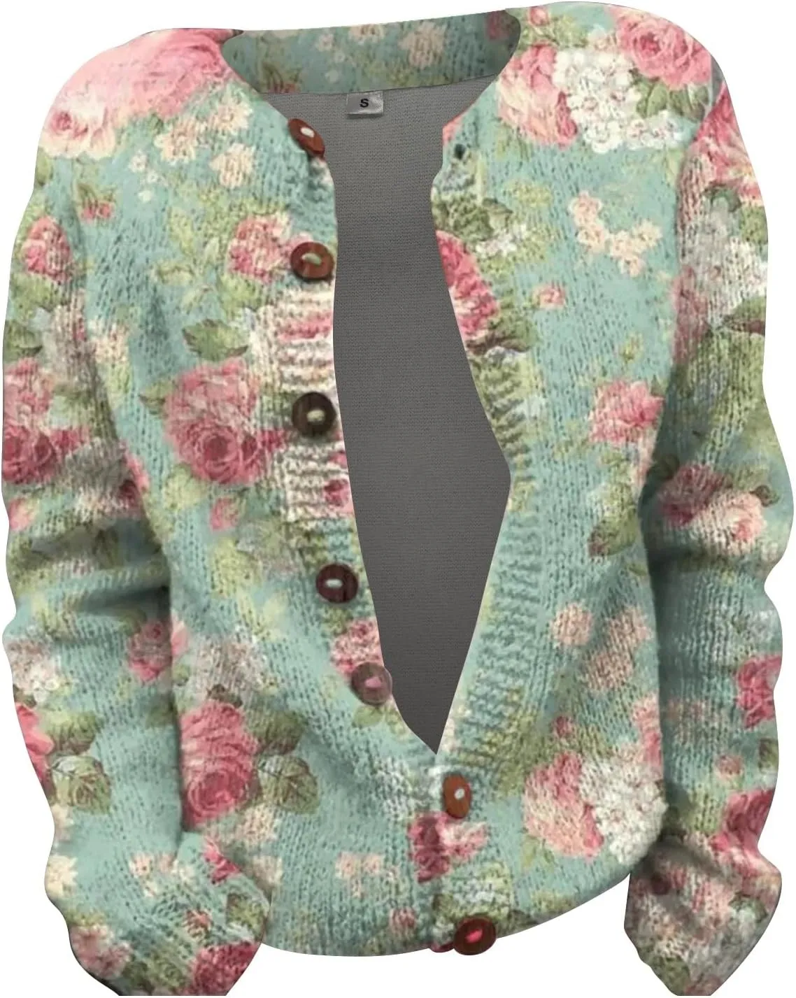 Christmas Sweater Cardigan for Women 2024 Going Out Spring Vacation Ugly Sweaters Long Sleev