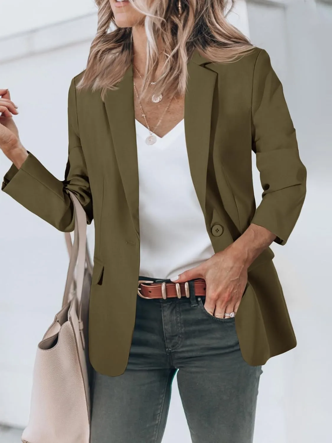 Cicy Bell Womens Work Blazers Long Sleeve Open Front Suit Jackets 2025 Business Casual Outfits