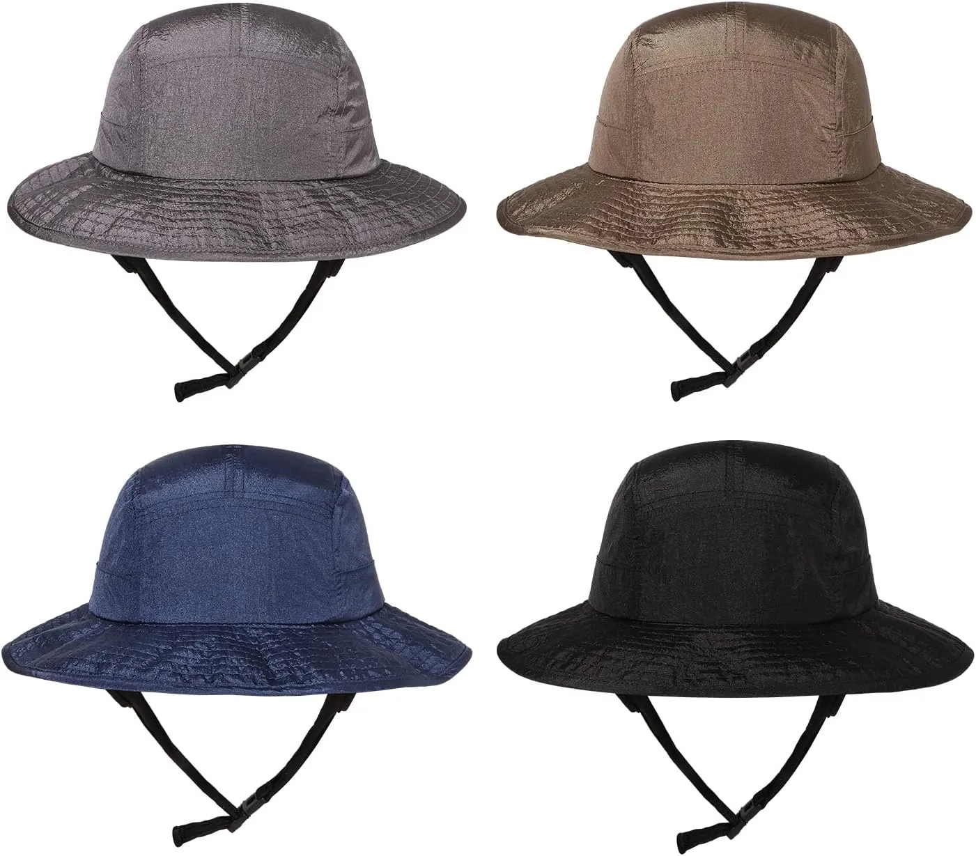 Clakllie Waterproof Boonie Beach Hat Short Brim Baseball Cap with Neck Flap UV Protection Sun Hats for Women Men
