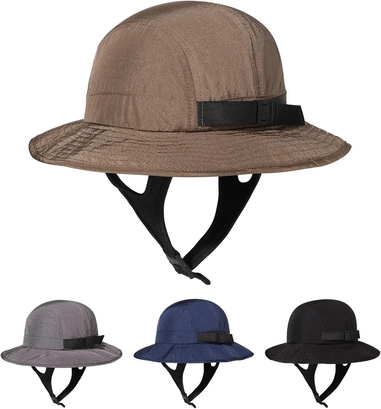 Clakllie Waterproof Boonie Beach Hat Short Brim Baseball Cap with Neck Flap UV Protection Sun Hats for Women Men