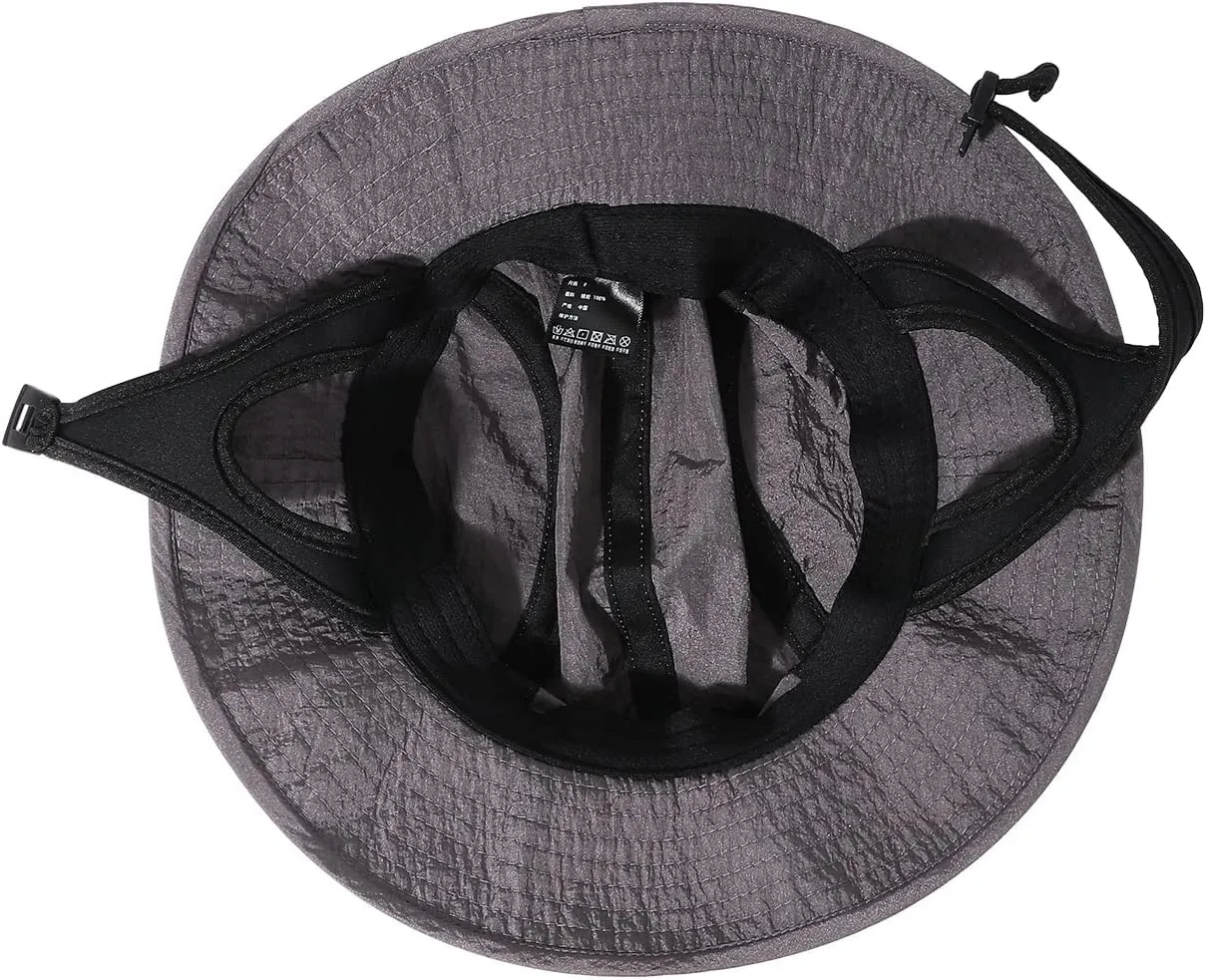 Clakllie Waterproof Boonie Beach Hat Short Brim Baseball Cap with Neck Flap UV Protection Sun Hats for Women Men