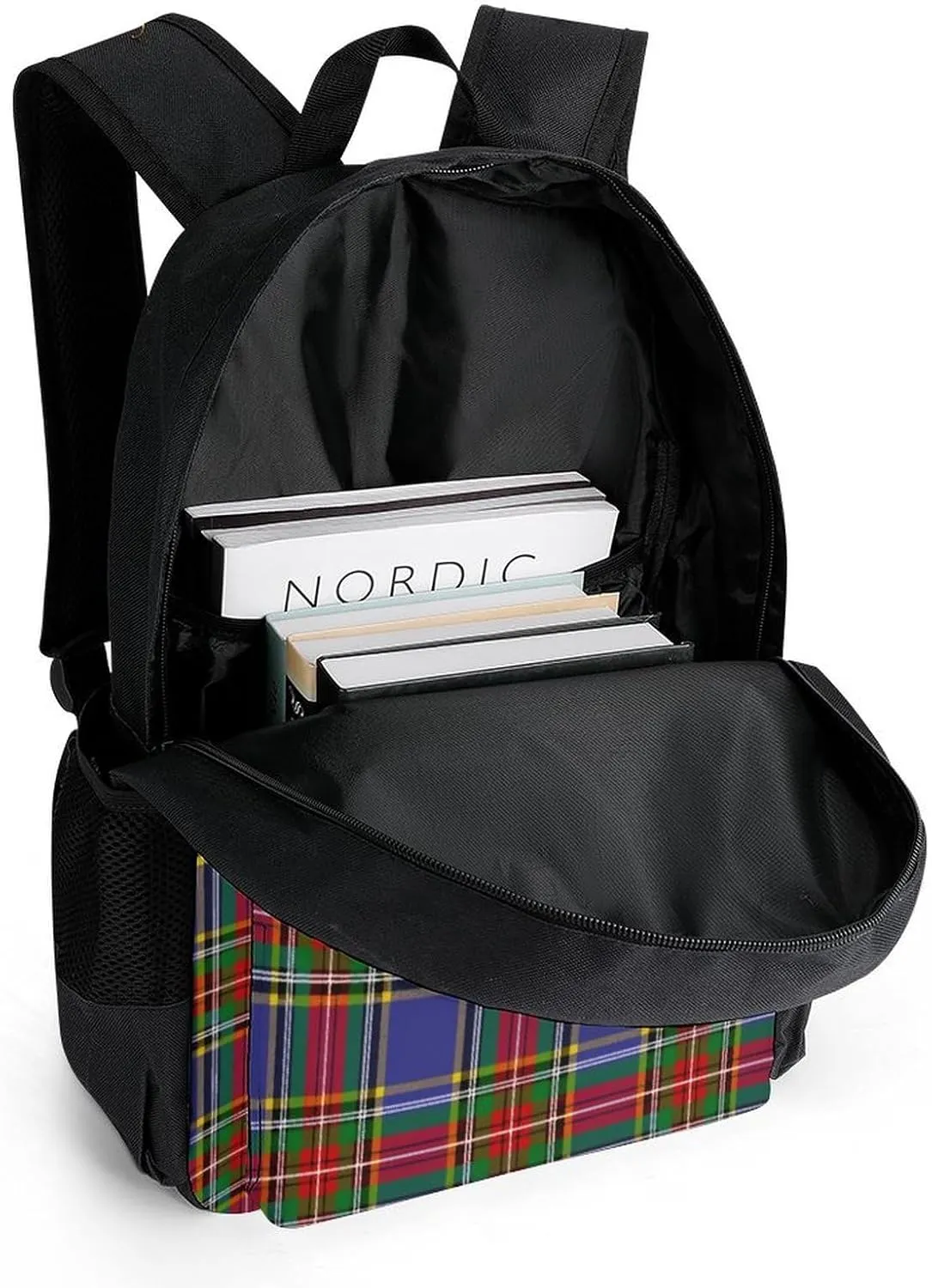 Clan MacBeth Tartan Large Capacity Fully Printed Backpack with Pockets Unisex