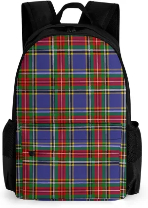 Clan MacBeth Tartan Large Capacity Fully Printed Backpack with Pockets Unisex