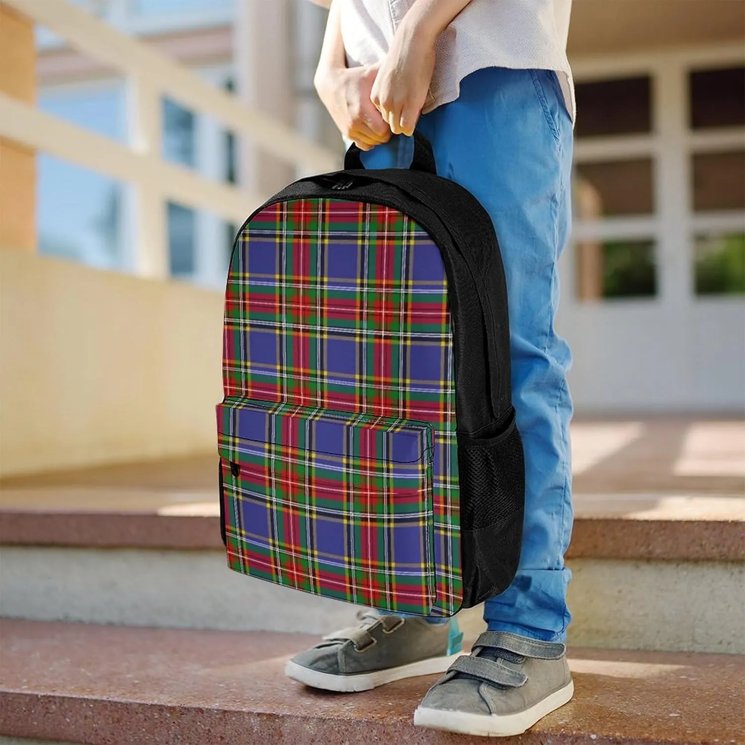 Clan MacBeth Tartan Large Capacity Fully Printed Backpack with Pockets Unisex