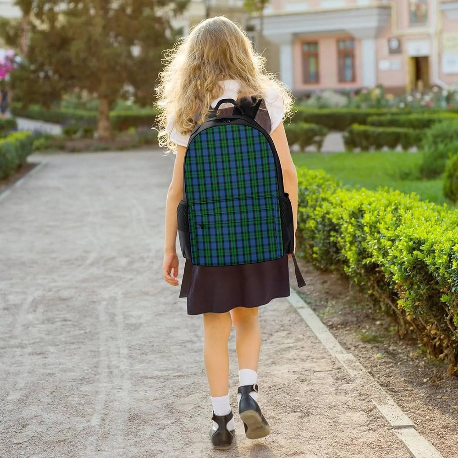 Clan Morrison Tartan Large Capacity Fully Printed Backpack with Pockets Unisex