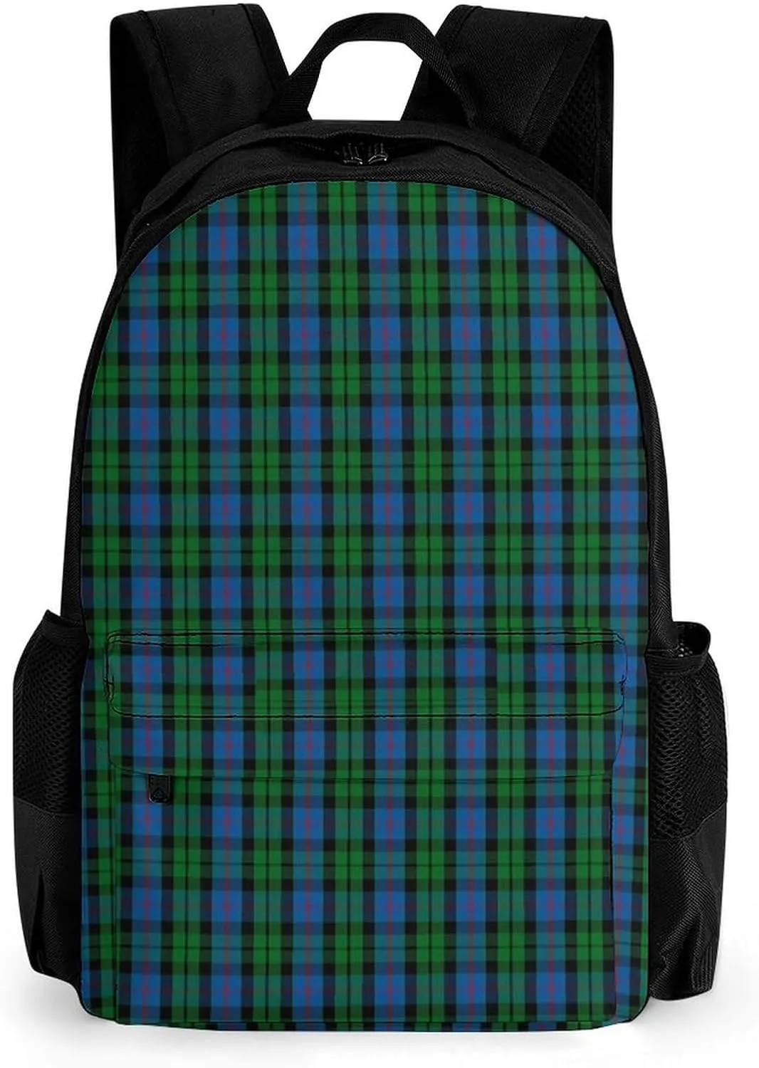 Clan Morrison Tartan Large Capacity Fully Printed Backpack with Pockets Unisex