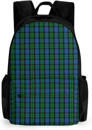 Clan Morrison Tartan Large Capacity Fully Printed Backpack with Pockets Unisex