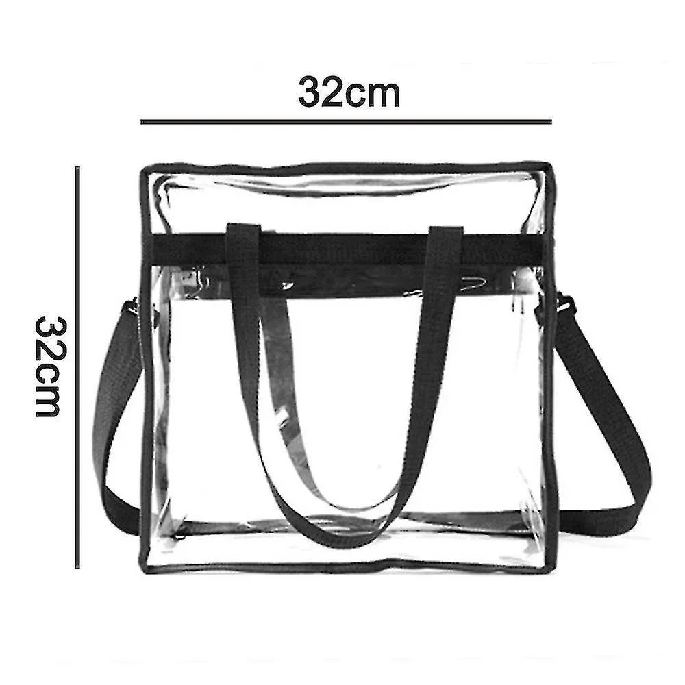 Clear Bag Stadium Approved Clear Tote Bag With Zipper Closure Crossbody