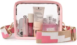 Clear Crossbody Bag for Women - Stadium Approved Clear Purse with Adjustable Strap