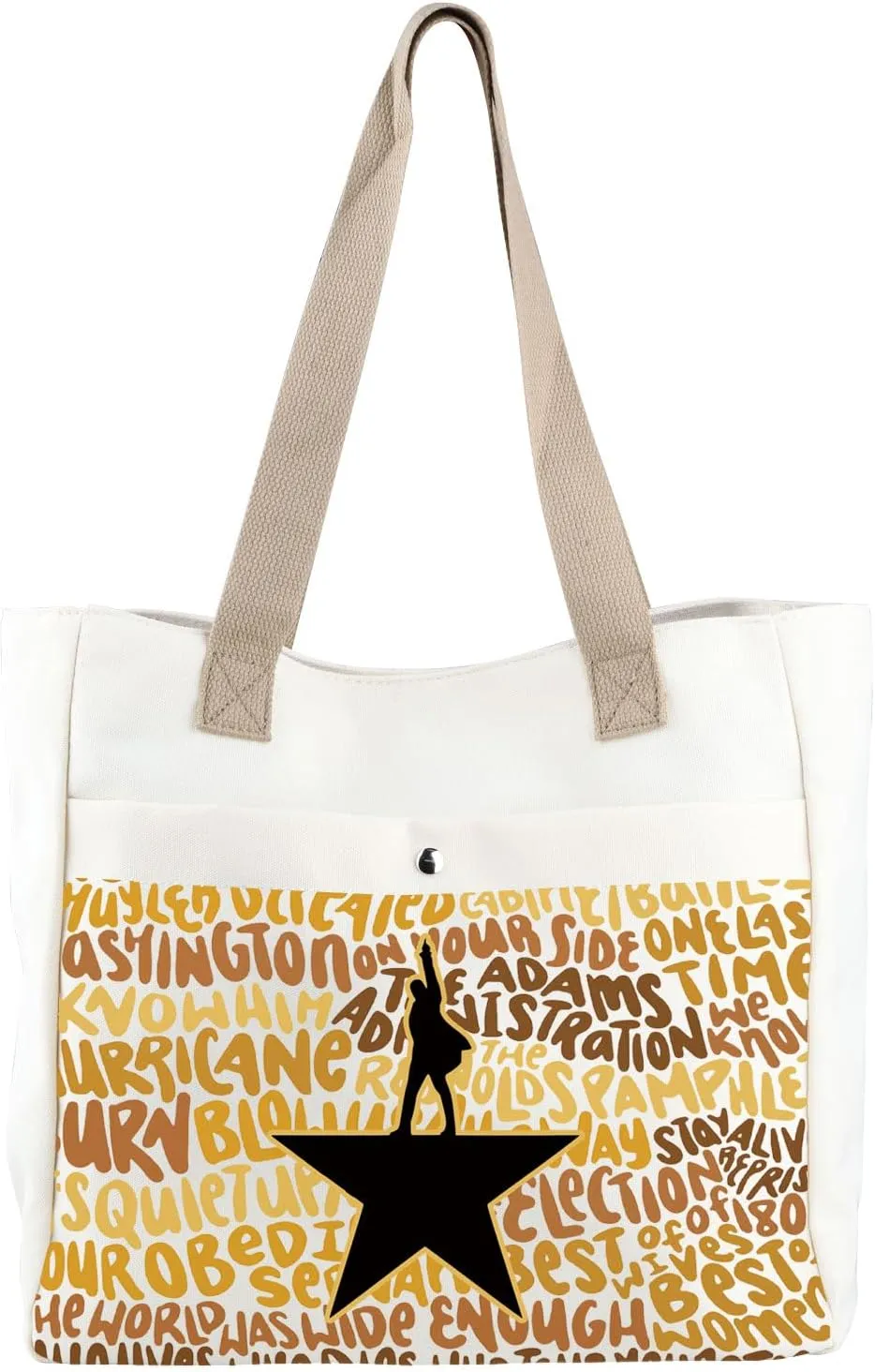 CMNIN Musical Gifts Ham Tote Bag Ham Show Fans Gifts Musical Lovers Gift Ham Theater Shopping Bag