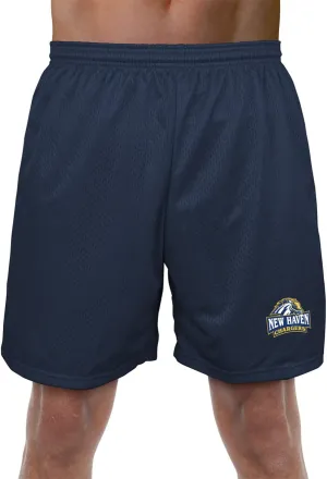 Collegiate Official NCAA Men's Athletic Mesh Lined Workout Gym Shorts 7" Inseam Primary Logo Collection