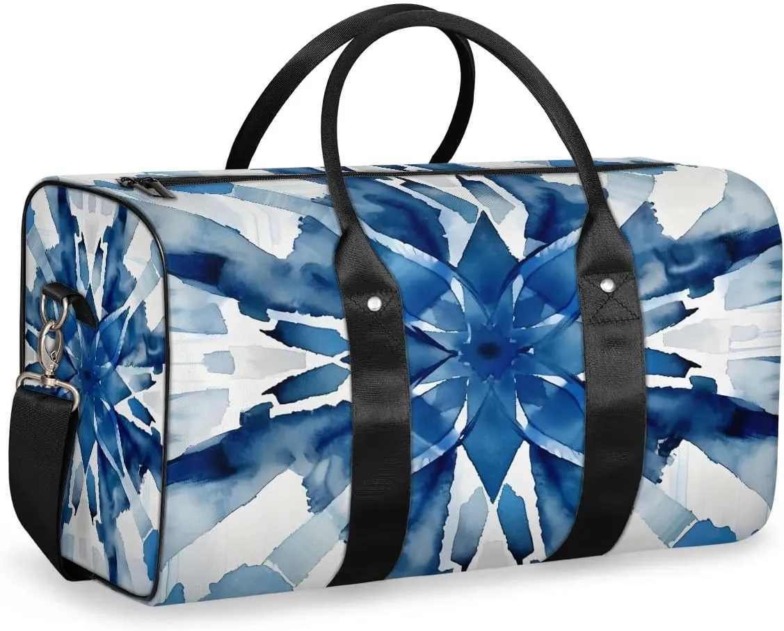 Colorful Tie Dye Travel Duffel Bag for Women Men Waterproof Foldable Overnight Weekender Bag Large Capacity Sports Gym Bag