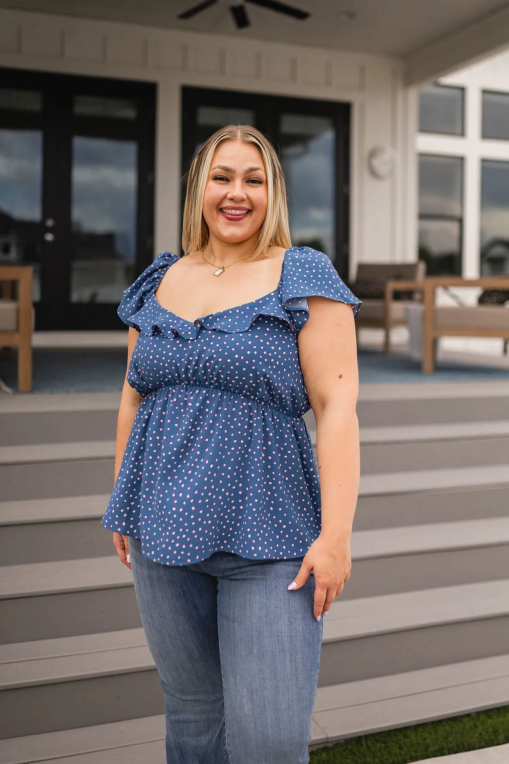 Connect The Dots Peplum Blouse