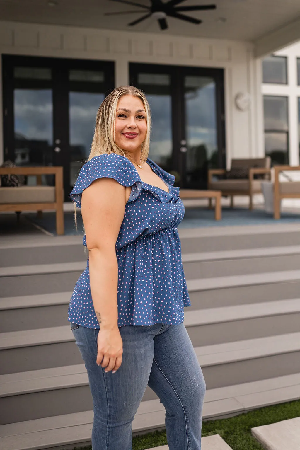 Connect The Dots Peplum Blouse
