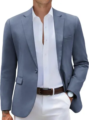 COOFANDY Mens Casual Blazer Slim Fit Sport Coats One Button Stylish Business Suit Jacket