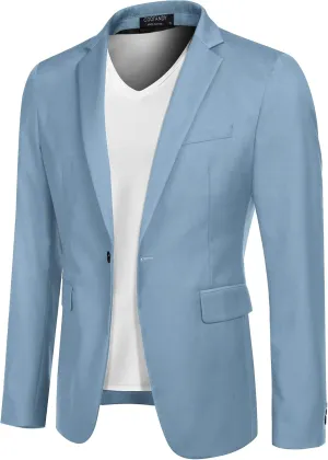 COOFANDY Mens Sport Coat Casual Blazer One Button Business Suit Jacket