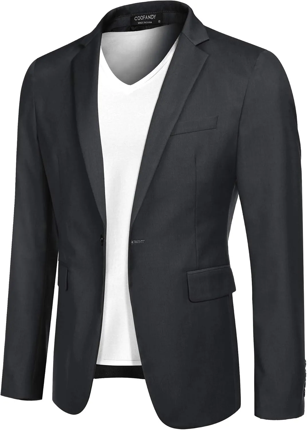 COOFANDY Mens Sport Coat Casual Blazer One Button Business Suit Jacket