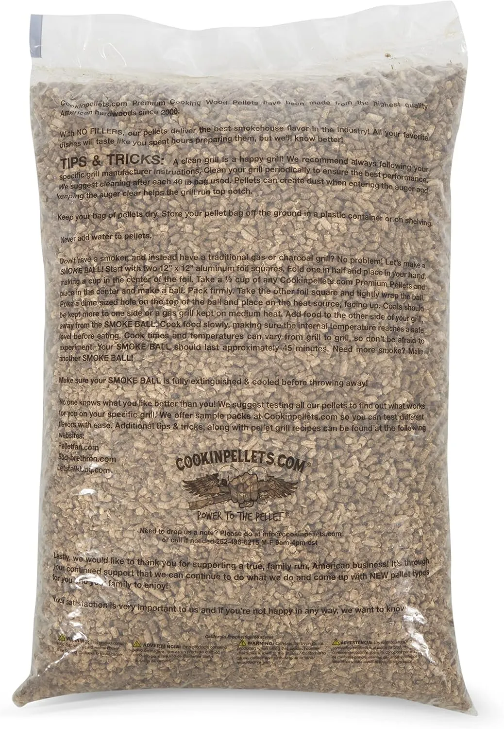 CookinPellets 40PM Perfect Mix All-Natural Hickory, Cherry, Hard Maple, and Apple Grill Smoker Smoking Hardwood Wood Pellets, 40 Lb Bag (3 Pack)