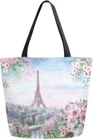 Cool Printed Extra Large Shoulder Tote Bag for Beach Travel Weekender Gym Reusable Grocery Shopping