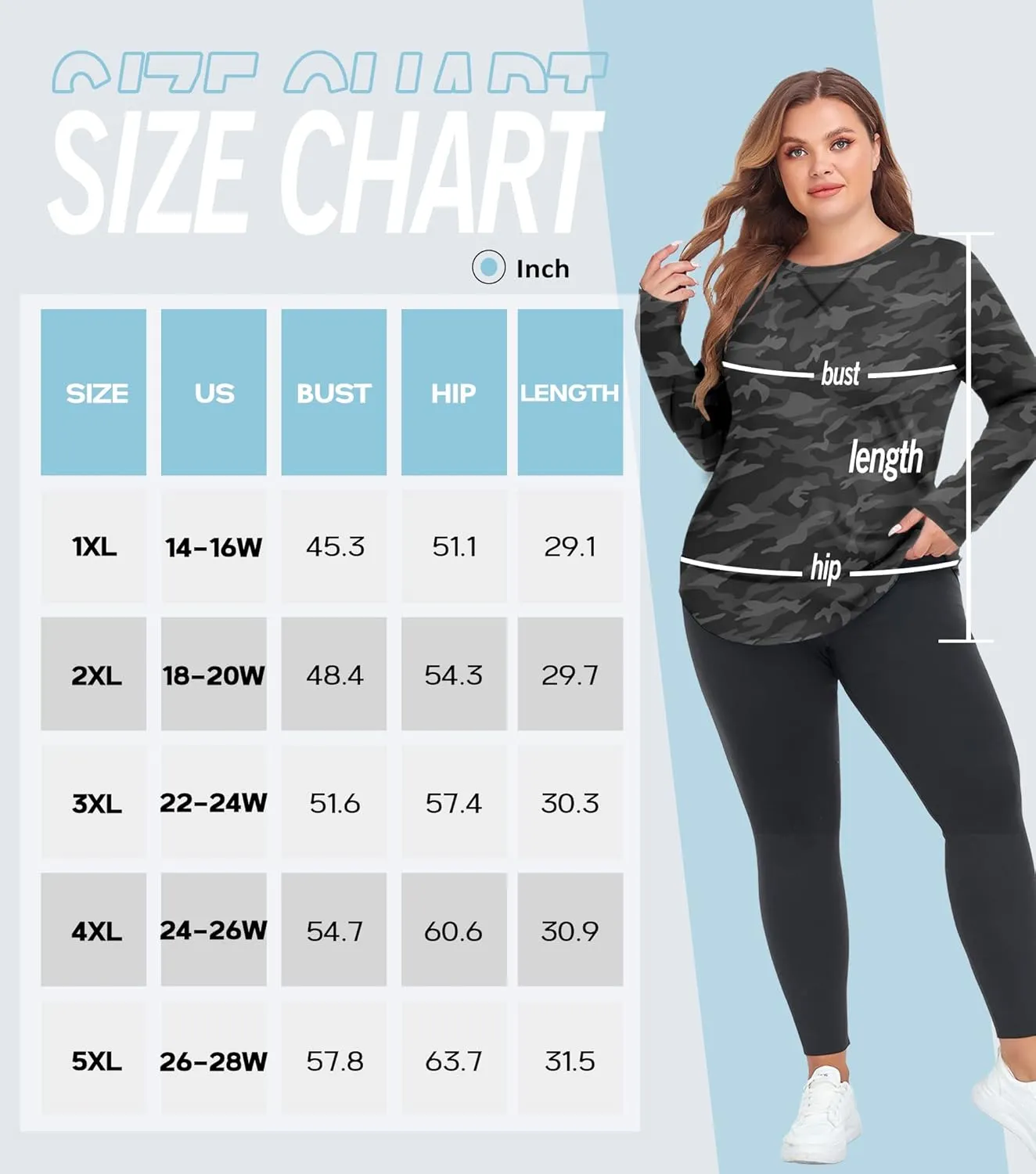 COOTRY Plus Size Workout Tops for Women Long Sleeve Shirts Breathable Dry Fit Athletic Gym Yoga Clothes