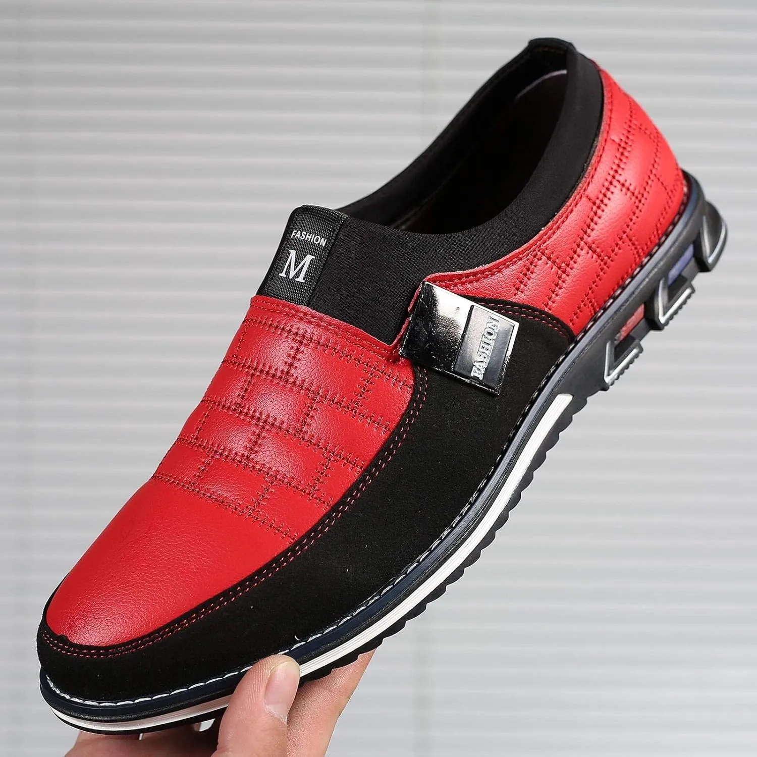 COSIDRAM Mens Casual Shoes Sneakers Loafers Comfort Walking Shoes for Male Business Work Office Dress