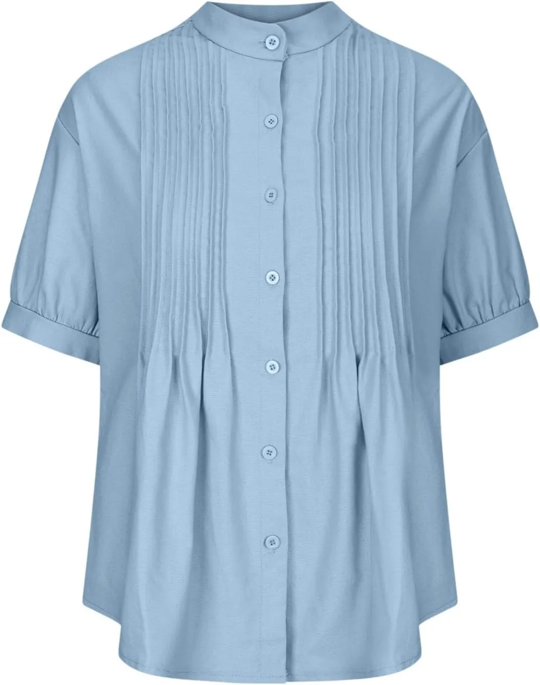 Cotton Tops for Women Loose Fit Button Down Blouses Boho Summer Shirt Dressy Casual 2024 Trendy Outfits