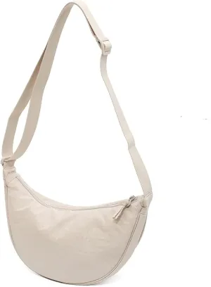Crescent Women's Nylon Crossbody Hobo Sling Bag - Lightweight, Small Shoulder Purse
