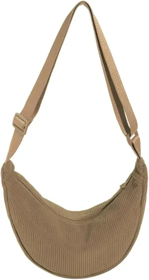Crossbody Bag Hobo Sling Crescent Bag Women Men Trendy Small Shoulder Bag Purse Dumpling Bag Casual Handbag Adjustable Strap